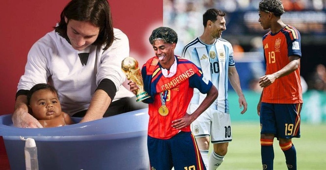 Image from: Bukan kebetulan! Dulu dimandikan Messi masa umur 5 bulan, Lamine Yamal bernilai $43 juta pintas empayar idola!