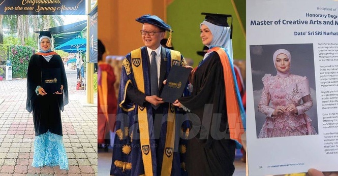 Image from: Siti Nurhaliza terima Ijazah Kehormat Sarjana Seni Kreatif dan Media