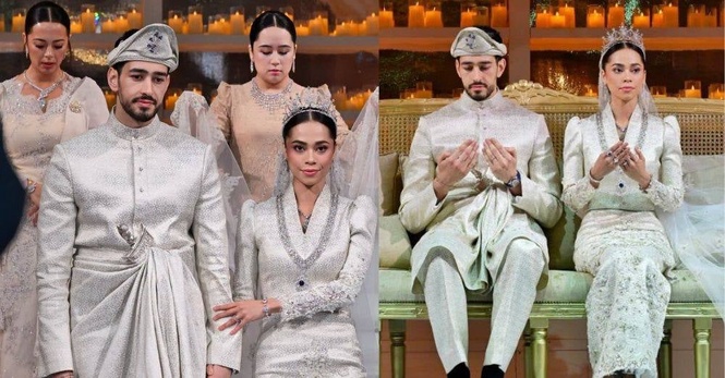 Image from: Berseri-seri pengantin diraja! Tengku Puteri Ilyana kini bergelar isteri Christopher Lionel Froggatt