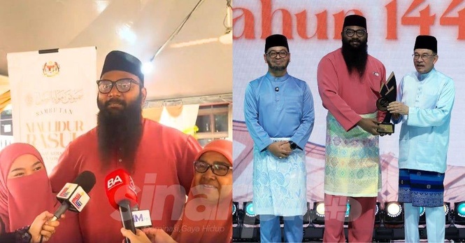 Image from: ‘Saya cuma nak berdakwah, tunjukkan aku jalan’ – Doa Muhammad Mikhael terjawab, terima Tokoh Saudara Baru Cemerlang Anugerah Maulidur Rasul