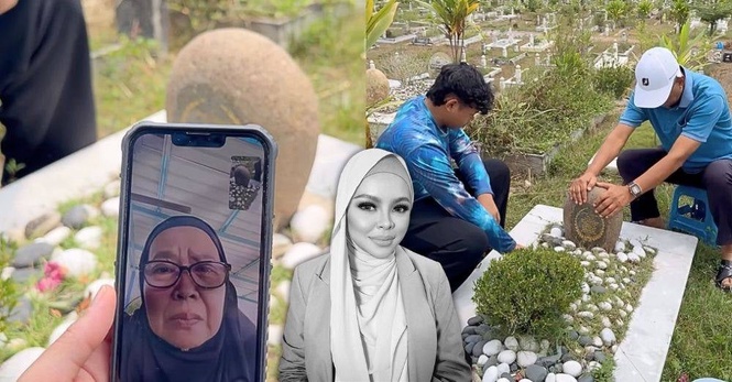 Image from: 'Kami reda tapi rindu...' - Raisuddin kunjungi pusara Siti Sarah, ibu Shuib sebak menitis air mata