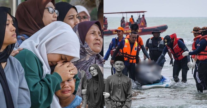 Image from: 'Anak aku sudah pulang...' Jasad Muhammad Adib Hafiy akhirnya timbul, luahan sayu kakak undang sebak
