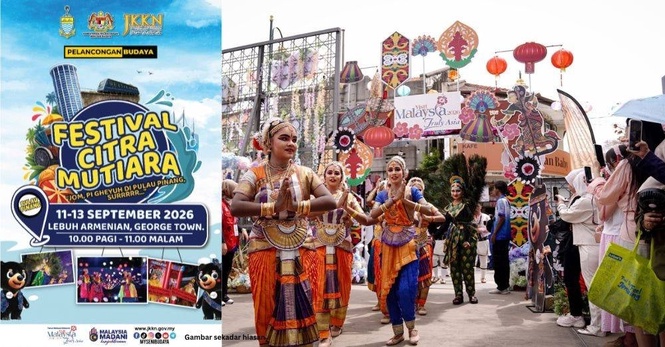 Image from: Rancang percutian ke Penang? Ini 5 tarikan utama Festival Citra Mutiara 2026 himpun seni, budaya dan gastronomi unik di George Town