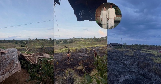 Image from: Ben Amir dan isteri kongsi detik cemas rumah hampir terbakar, api merebak hingga ke laman – ‘Asap tebal, saya sukar bernafas’