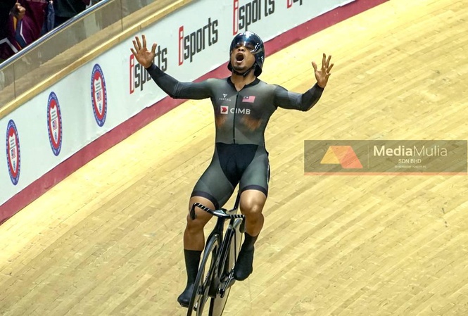 Image from: Azizulhasni enggan kibar ‘bendera putih’