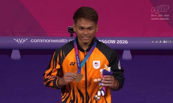Image from: Aniq hadiah emas pertama Malaysia, pecah dua rekod temasya
