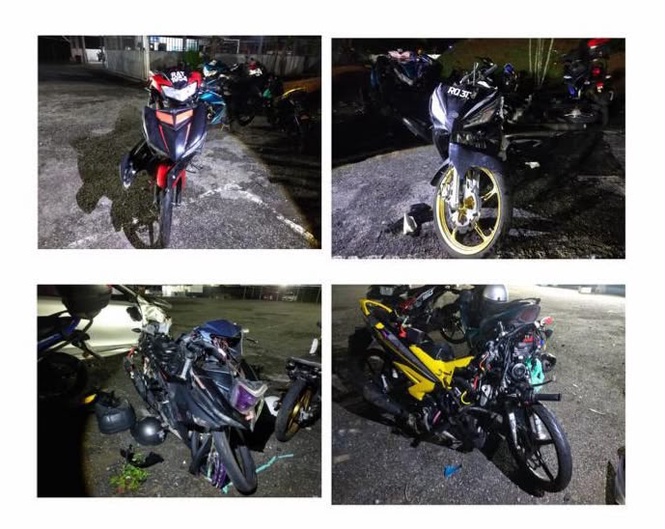 Image from: Pelajar maut nahas empat motosikal