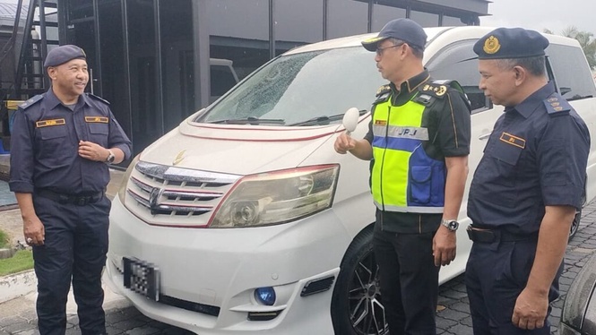 Image from: 206 kenderaan dipandu warga asing disita di Perak
