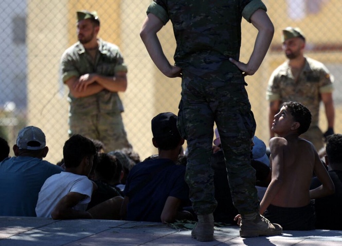 Image from: Krisis kanak-kanak migran Ceuta makin kritikal