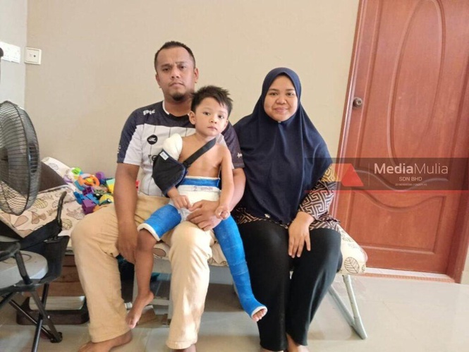 Image from: 11 kali patah tulang, budak tiga tahun kini terlantar