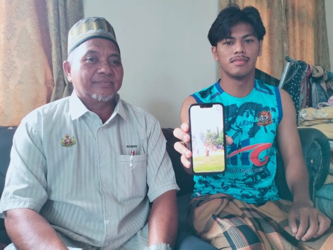 Image from: Alif syukur terselamat dipanah petir di Siam