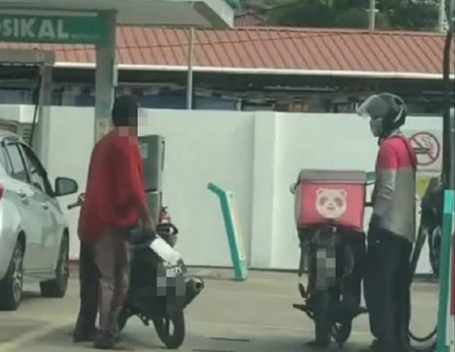 Image from: Lelaki positif dadah acu pisau hanya kerana lambat isi minyak