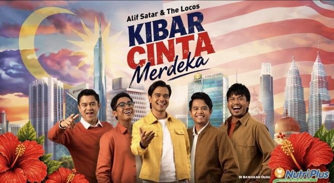 Image from: Bawa semangat patriotik, Alif Satar & The Locos hadiahkan Kibar Cinta Merdeka