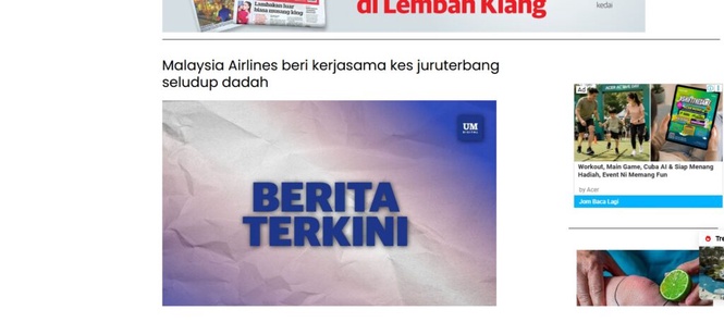 Image from: Tingkatkan pemeriksaan rawak kru penerbangan