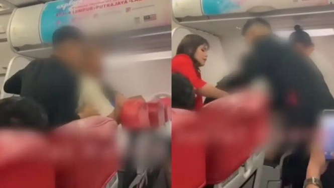 Image from: Tentera dirawat selepas buat kecoh dalam pesawat dari Malaysia