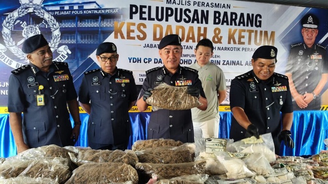 Image from: Dadah lebih RM46.3 juta dirampas sejak Januari