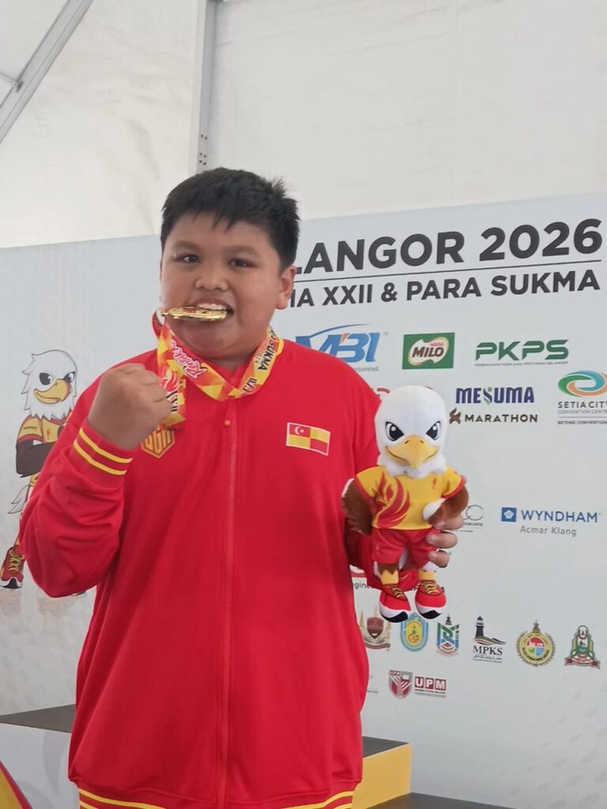 Image from: Usia bukan penghalang Ayden ranggul emas di SUKMA 2026