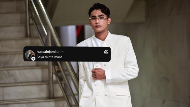 Image from: Hantaran Threads ‘saya minta maaf’ cara Hussain elak konflik