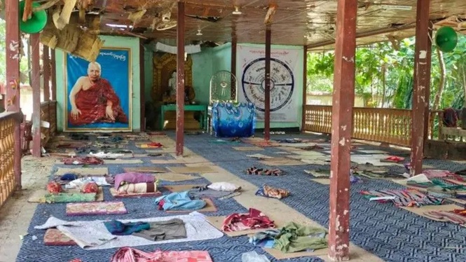 Image from: Serangan udara ke atas biara ragut 14 nyawa warga emas