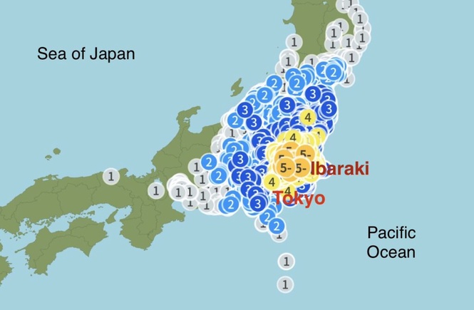 Image from: 37 cedera, gempa bumi 5.9 skala Richter gegar Jepun