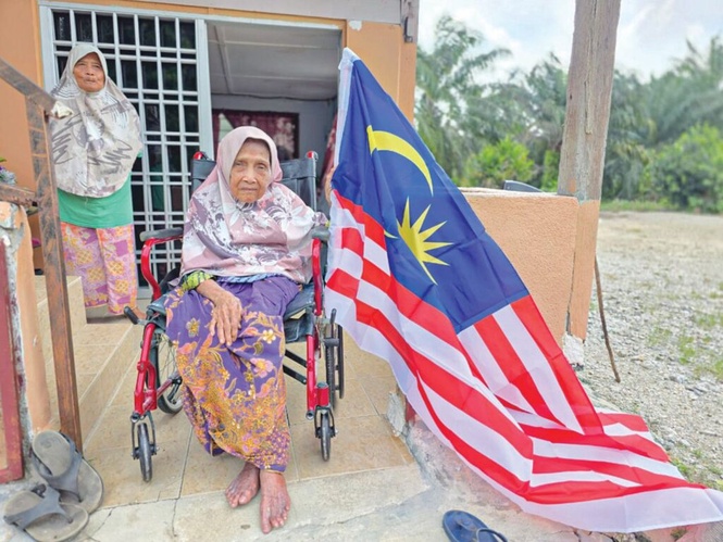 Image from: Usia 103 tahun, Atimah lalui pelbagai peristiwa bersejarah