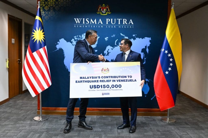 Image from: Malaysia sumbang AS150,000 kepada Venezuela pemulihan selepas gempa