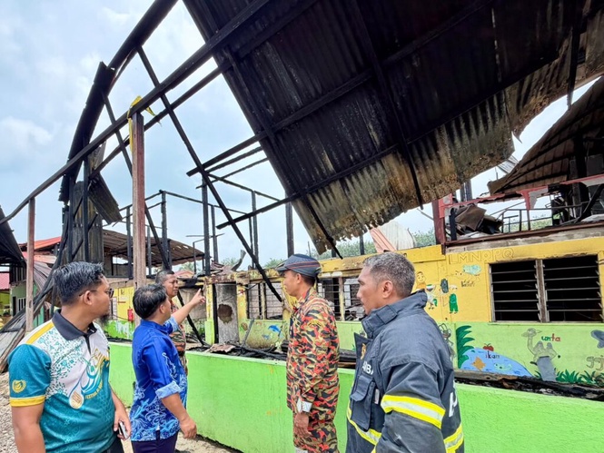Image from: 41 pelajar Pasti terselamat kebakaran