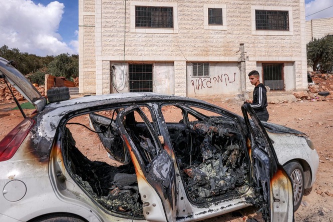 Image from: Netanyahu berang serangan peneroka haram di Tebing Barat cederakan polis Israel