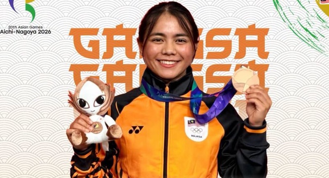Image from: Izzah puas raih gangsa keirin