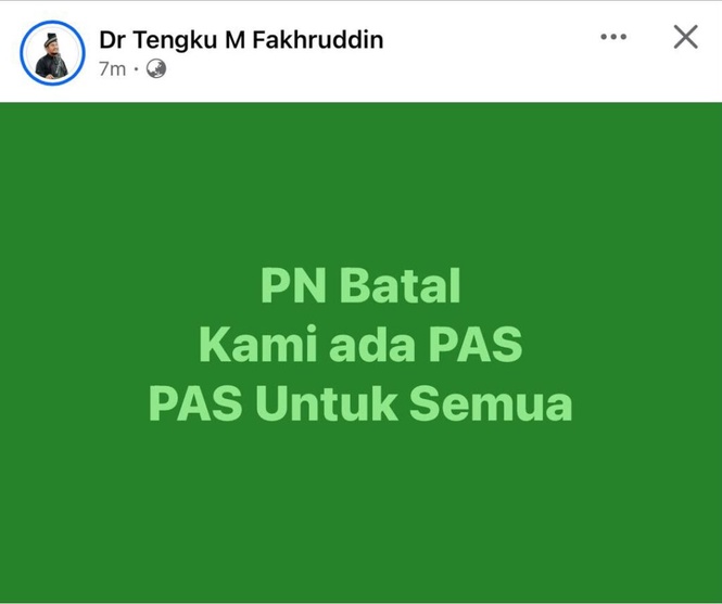 Image from: ‘PN batal, kami ada Pas’