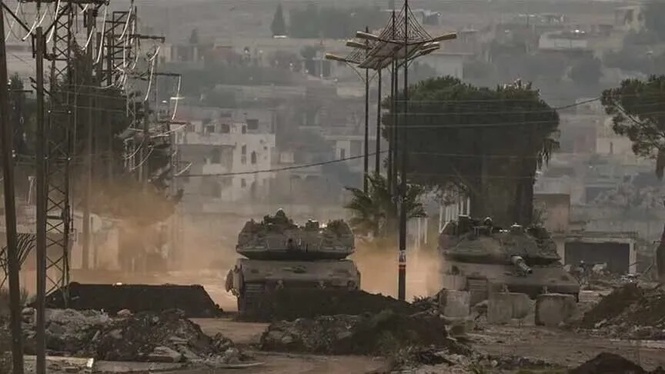 Image from: Israel serbu rumah, bina sekatan jalan di Syria