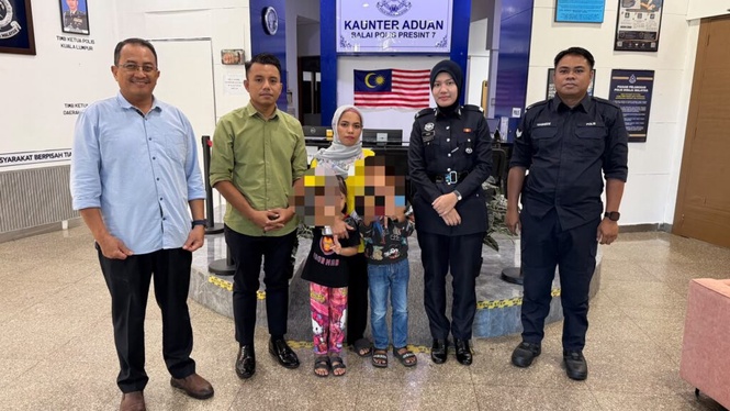 Image from: Kanak-kanak 7 tahun ditemui berkeliaran di Terminal Putrajaya Sentral, selamat diserah kepada waris
