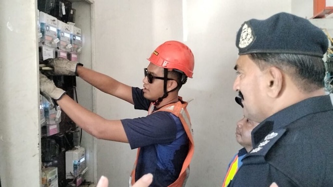 Image from: Bekalan elektrik 18 premis judi dipotong