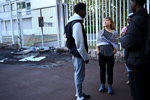 Image from: Greta Thunberg sertai protes pelajar di Perancis