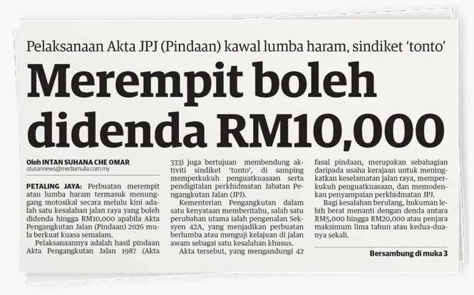 Image from: Banteras rempit perlu sasar penganjur