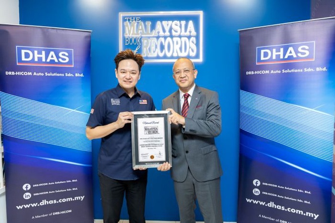 Image from: DHAS diiktiraf Malaysia Book of Records menerusi sistem penjejakan kenderaan pintar
