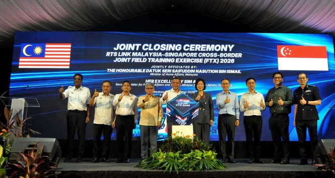 Image from: Malaysia, Singapura siap siaga tangani bencana keselamatan di RTS Link