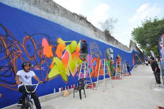 Image from: Seni grafiti indahkan tembok penjara