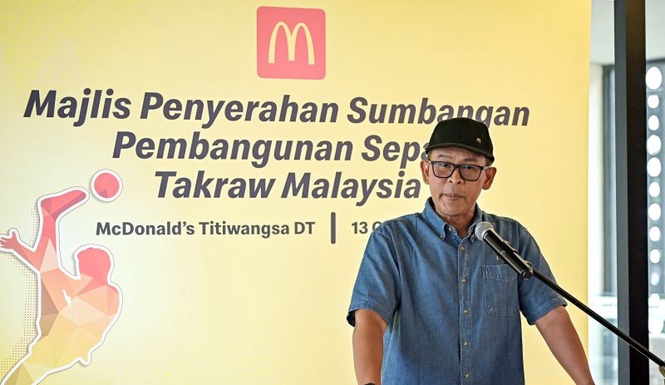 Image from: McDonald’s sumbang RM50,000 bangunkan sepak takraw
