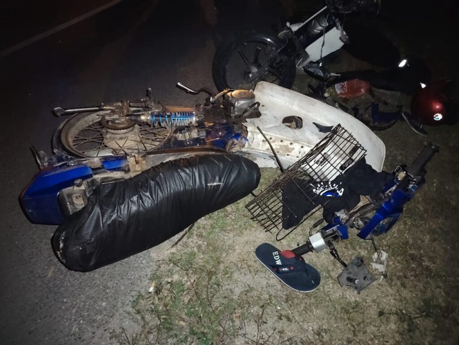 Image from: Wanita maut digilis kereta selepas motosikal bertembung