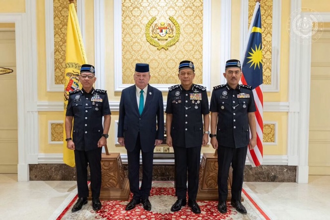 Image from: Sultan Ibrahim terima menghadap KPN, Pengarah Pengurusan