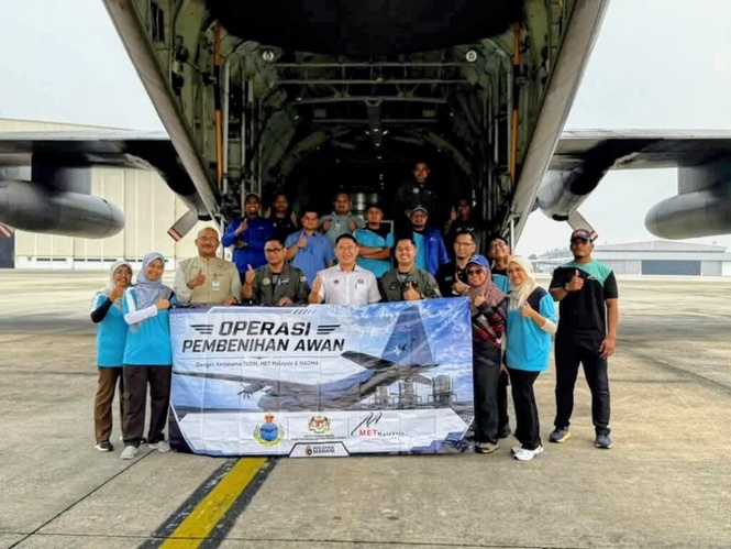 Image from: Johor tumpu dua lokasi utama pembenihan awan atasi jerebu