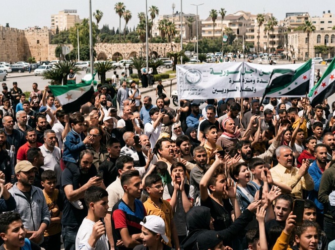 Image from: Pembunuhan lelaki sindrom down cetus protes di Syria