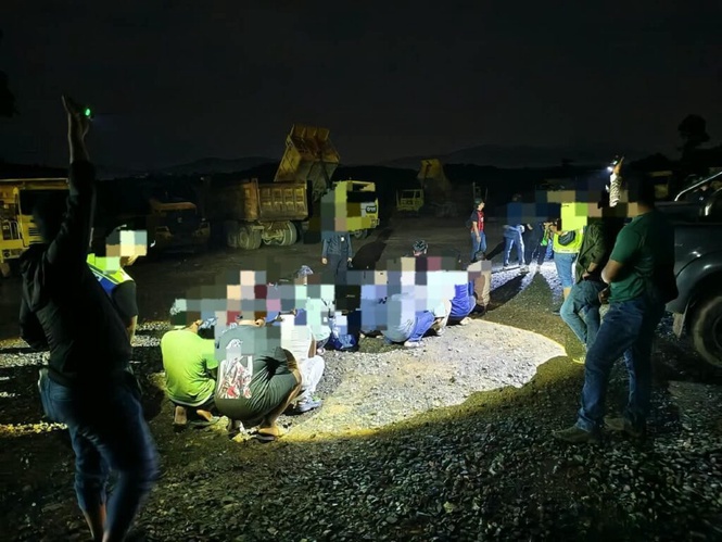 Image from: PGA tahan 30 warga asing ‘berlindung’ di lombong bijih besi