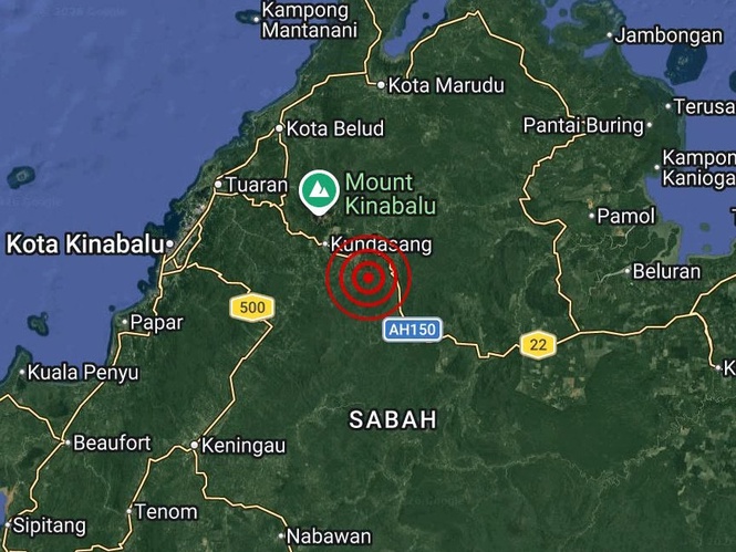 Image from: Gempa bumi lemah 3.5 magnitud gegar Ranau