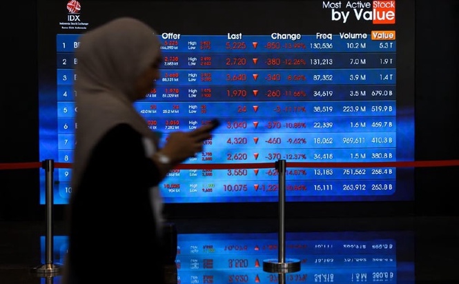 Image from: Pasaran saham Indonesia menjuam ke paras terendah dalam tempoh enam tahun